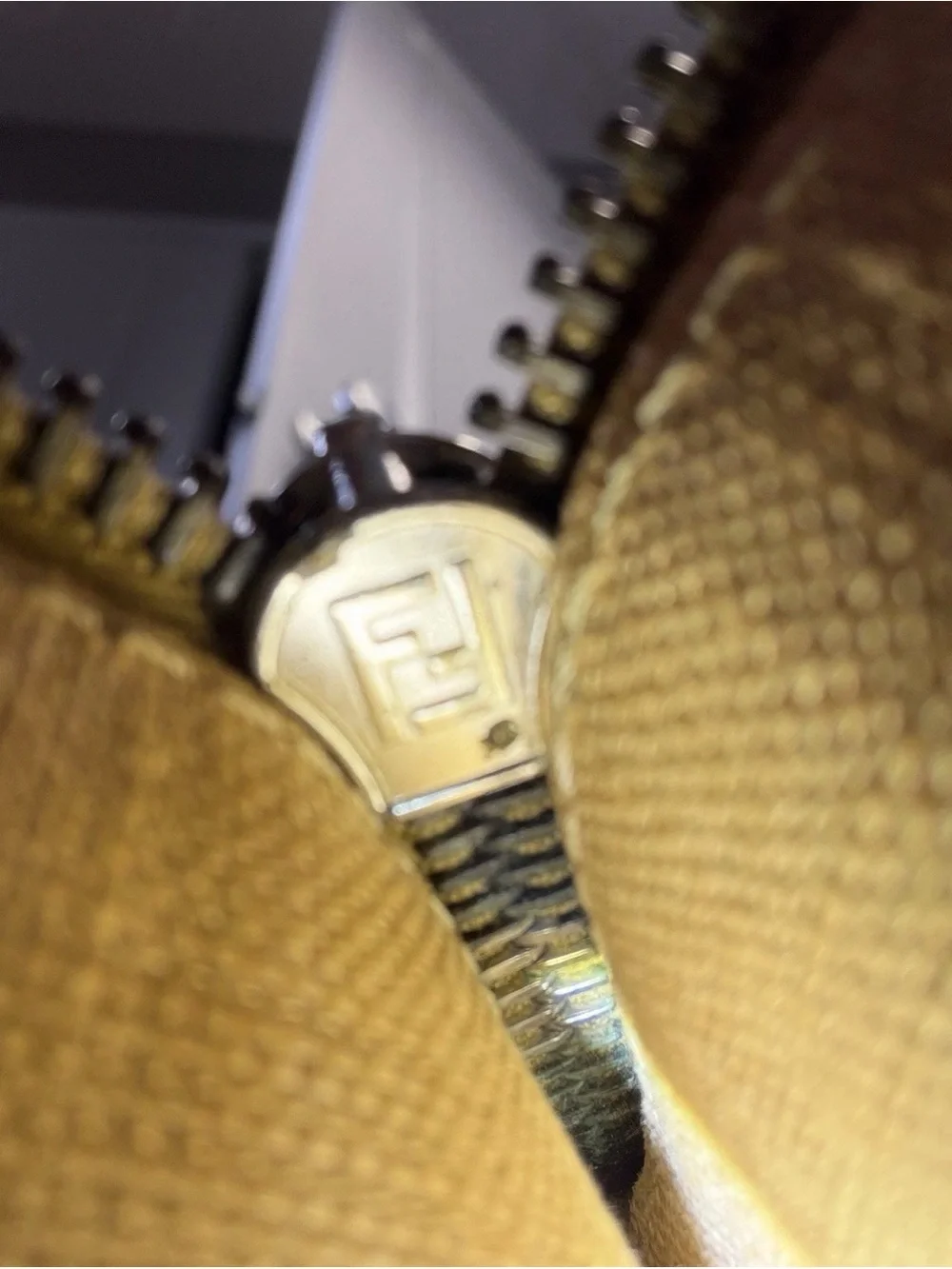 Fendi Brown Zucca Logo Messenger Bag